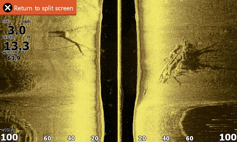 hook reveal 7 tripleshot sidescan image